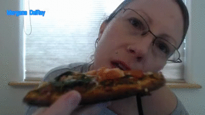 17257 - Giantess Eats a Tiny Man On Pizza