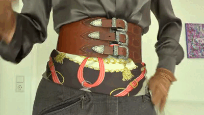 33883 - Wide tight belts part 64